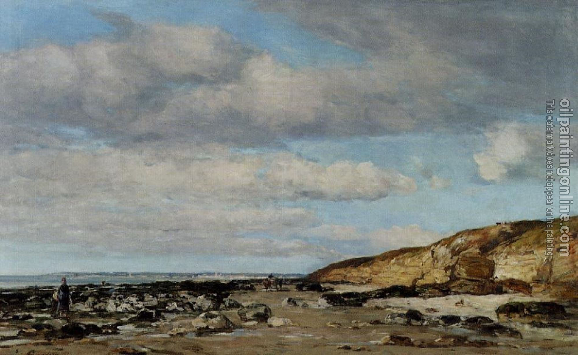 Boudin, Eugene - Trouville, Greve at Rochers